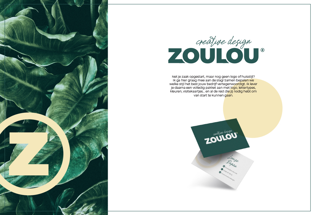 Zoulou creative design ontwerp huisstijl